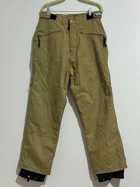Vintage 90s Special Blend Snowboard Pants Mens M Khaki Waterproof Vented Cargo